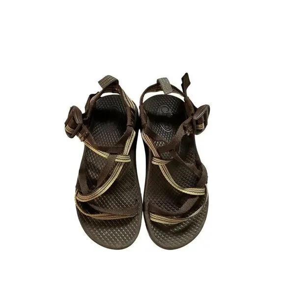 Youth Chaco Sandals Brown Arch Support - Picture 2 of 12